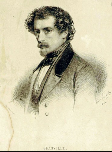 Impresión original 1847 - Animee Les Fleurs, Aubepine - Imagen 4 de 4