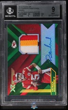 2019 Patrick Mahomes BGS 9 10 XR Auto Swatches Green #ASPM 5/5