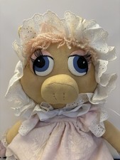 Vintage Handmade Miss Piggy Doll Jim Henson Muppet Babies Vogue Crafts EUC