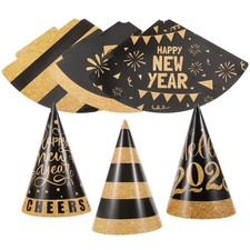 6 Pcs 2025 Party Cap Count down Hat Fun Birthday Crowns for Classroom