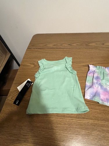 NWT 18M Disney Star Wars “The Force Is Strong In This Little One” Green Tank Set - Picture 20 of 24