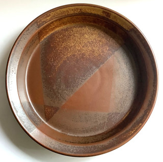 Gorgeous Iron Mountain Stoneware 10” Pie Quiche Plate Roan Pattern