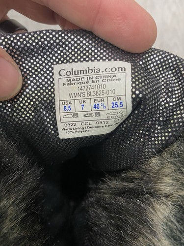 Columbia Outdoors Omni-Grip wasserdichte 200 Gramm isolierte Damenstiefel Größe 8,5 - Bild 7 von 7