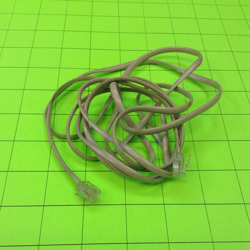 Single Line Gray Telephone Cable Cord - Picture 2 of 2