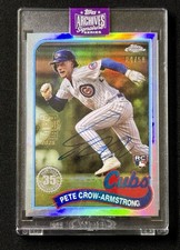 2024 Topps Chrome Archives Signature Series Pete Crow-Armstrong RC Auto 4/50