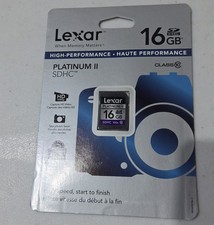 Lexar Platinum II 300X SDHC UHS-1 CLASS 10 16 GB -- Camera Memory Card NEW