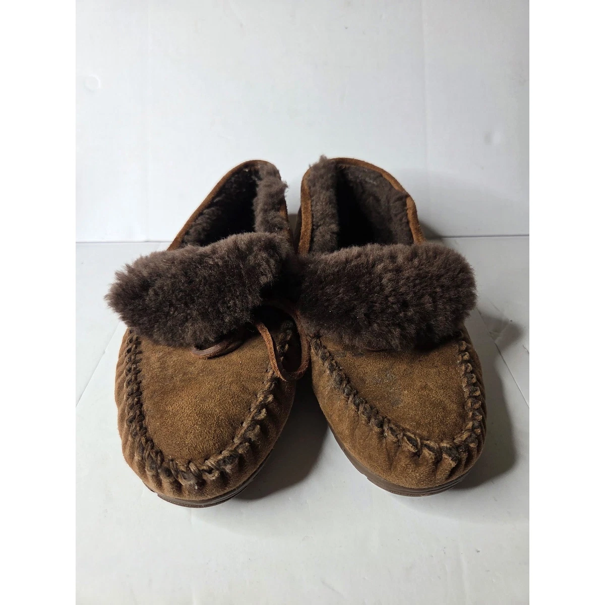L.L.Bean Wicked Good Moccasins Men\'s Loafer Shoes Cozy Warm Slip on Slippers 10W My Slippers Men main image 2