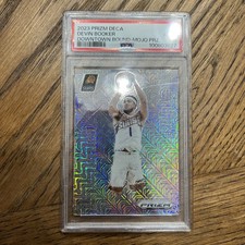🔥2023 PANINI PRIZM DECA DOWNTOWN BOUND MOJO PRIZM /25 DEVIN BOOKER #9 PSA 9 MT