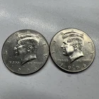 1996 P & D Kennedy Half Dollar Set (2 coins)  Better condition **FREE SHIPPING**