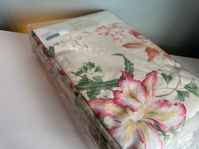 Seltene Sanderson große Bleistiftfalte vollständig gefütterte Orchidee/Lilie Vorhänge