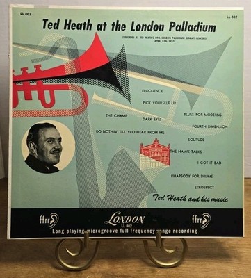 Ted Heath at the London Palladium Vinyl LP London LL 802 1953 Big Band Jazz Mono
