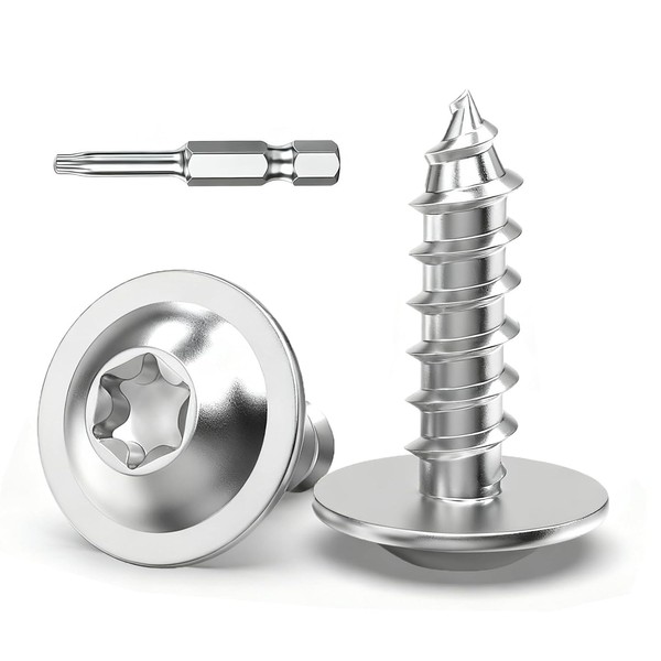 Blechschrauben 150 StüCk Torx Edelstahl A2 3,9Mm Linsenkopf Selbstschneidend-image