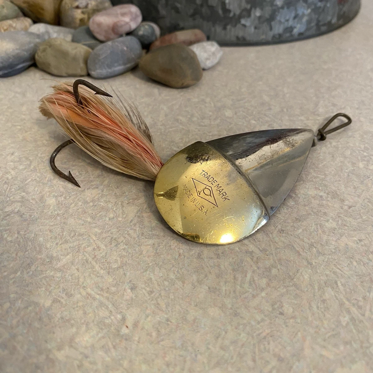 Vieux Leurre De Pêche Pflueger Muskill Spinner #12 – Très Ancien, Vintage