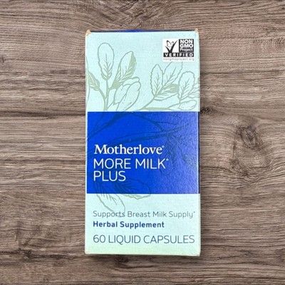 Motherlove More Milk Plus Supports Lactation 60 Capsules Expire 7/2026  14