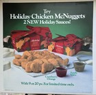 1987 McDonald's "Holiday McNuggets" Translite sign 21.75" Advertising Display  — photo 1