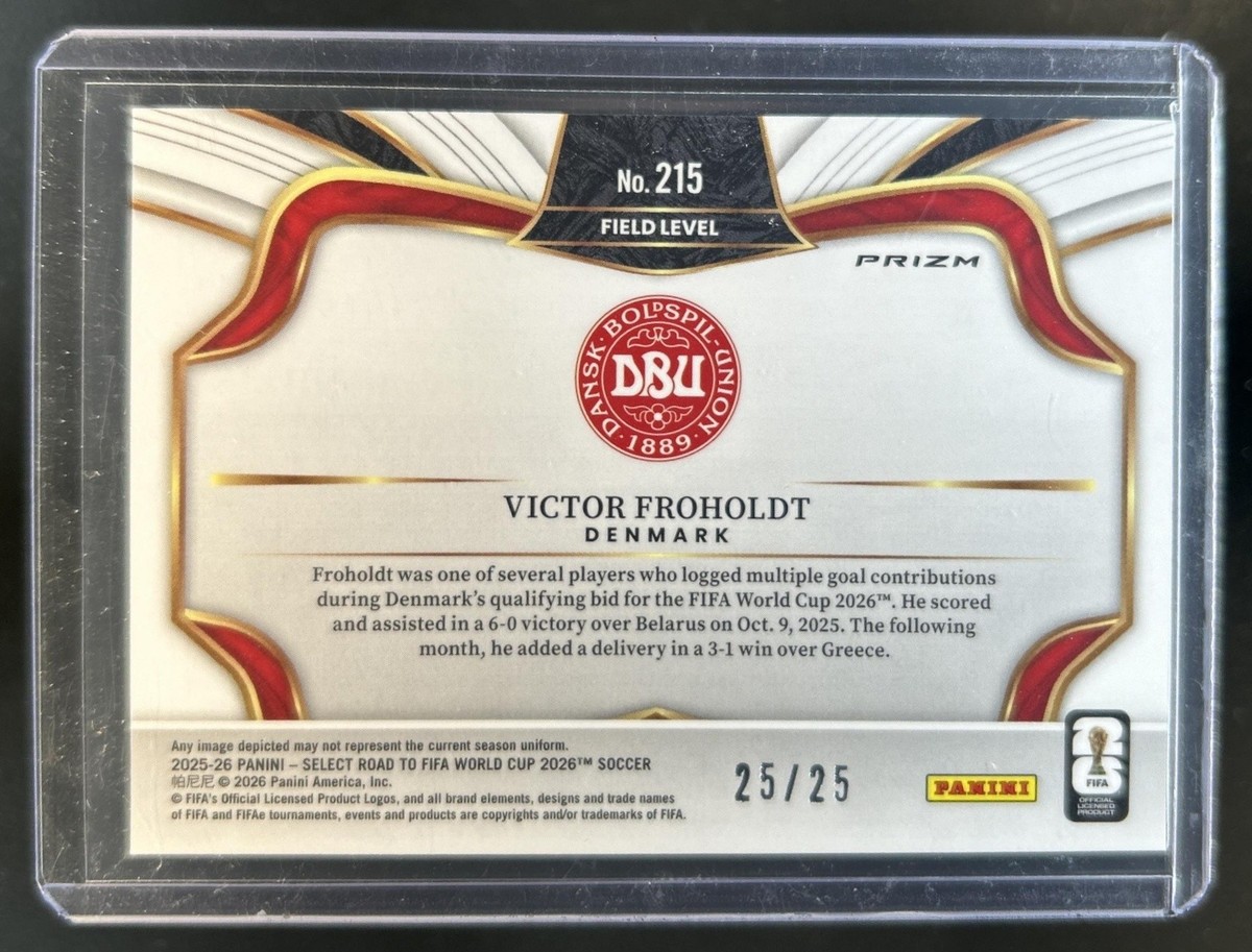 2025-26 Select Road to World Cup Victor Froholdt Field Level RC