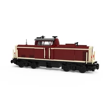 Hot Sale Cargo Locomotive Red Version 499 Building Toys Set Build Moc