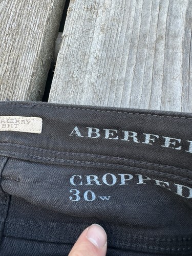 Burberry Brit Womens Black Aberfell Cropped Bootcut Crop Ankle Jeans Size 30 W30 - Picture 6 of 18