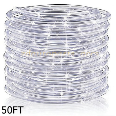 #ad 50FT Cool White Thick LED Rope Light Accent Indoor Outdoor 32 LEDS M Waterproof $28.99