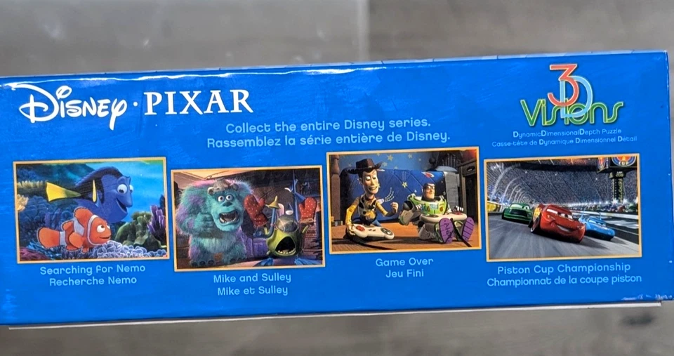 Disney Pixar 3D Visions Cars Game Over Puzzle 500 Pieces - 2007 MEGA Brands Int. - Image 2 of 3