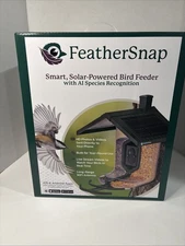 FeatherSnap Scout Solar Powered Smart Bird Feeder Wi-Fi HD Camera AI