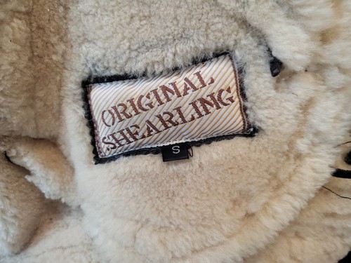 Original Shearling Mens Flying Aviator Coat S - Picture 7 of 11
