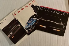 Lot of 3 1980's Car Dealership Brochures Cheverolet Nova Camaro Corvette Malibu