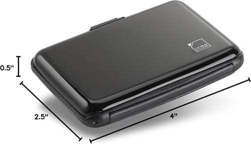 Lewis N. Clark Rfid Aluminium Geldbörse, Schwarz, Einheitsgröße Schwarz - Bild 6 von 6