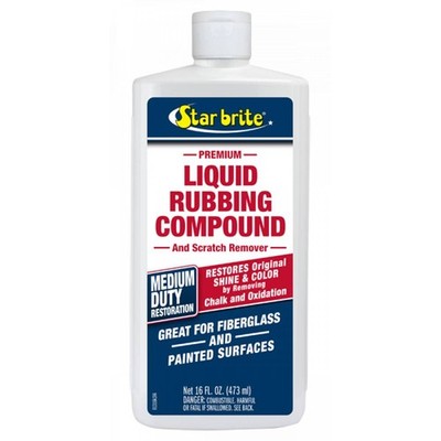 Star brite 081316 Liquid Marine Rubbing Compound for Medium Oxidation, 16 fl oz