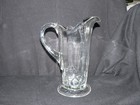 Serrated Teardrop Pitcher clear  National Glass Co. #79D c 1900. — photo 1