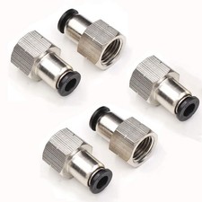 1/4 Female NPT Push to Connect Air Fittings, 1/4 Inch Air Tube Fitting 1/4" Od