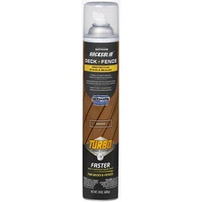Rust-Oleum Rocksolid Cedar Deck and Fence Exterior Turbo Stain Spray 24 oz.