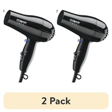 2 pack Mid-Size Hair Dryer, 1875 Watts, Concentrator Attachment