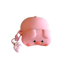 Case Compatible with 2024 Airpods 4, 3D Cute Kawaii Pig Design Earbuds Cover,...