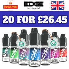 Edge E-liquid 50/50 Vape Juice 10ml All Flavours & Strengths | 20 X10ml |
