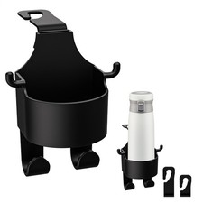 Car Headrest Cup Holder Dual Hook Seat Back Organizer Phone Drink Bottle Holder