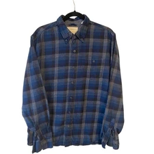 Weatherproof Vintage Men's XL Outdoors Button Down Flannel Shirt Grunge Fall