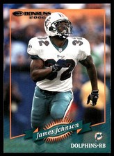 James Johnson 2000 Donruss #80 Dolphins NFL READ FREE SHIPPING AutographDen