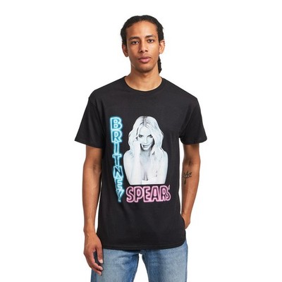 Britney Spears - Neon Light T-Shirt Black