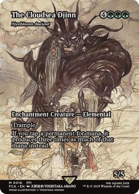 The Cloudsea Djinn - Nyxbloom Ancient (Showcase) - Near Mint MTG