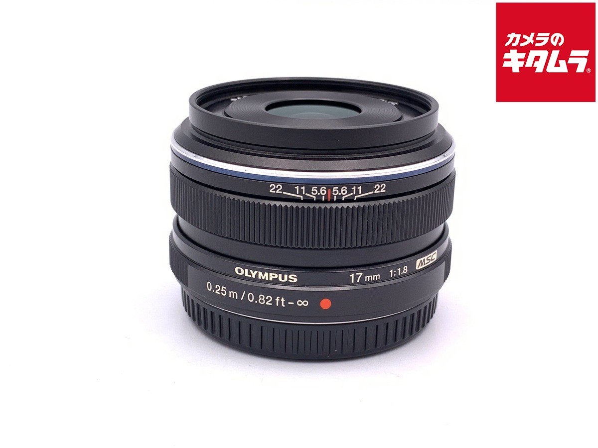 OLYMPUS M.ZUIKO DIGITAL 17mm F1.8 BLACK for M4/3 mount -Mint- 0225