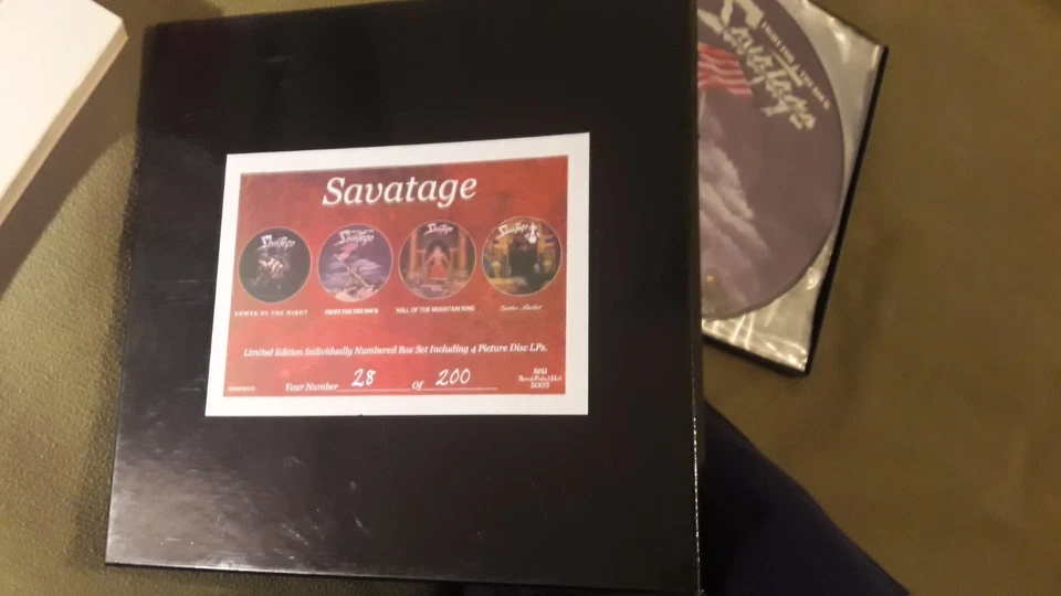 SAVATAGE BOX 4XLP PICTURE DISC LIMITED EDITION 200 COPIES 2005 HEAVY METAL - Immagine 4 di 4
