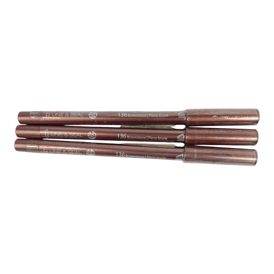 Lot of 3 Styli-Style Line & Seal Waterproof Lipliner Satin #136 Brownstone - Image 2 of 4