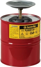 Justrite 1 Gallon Red Safety Dispenser Can With Flame Arrestor And Pump