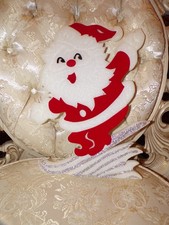 VTG Styrofoam Santa on Skies