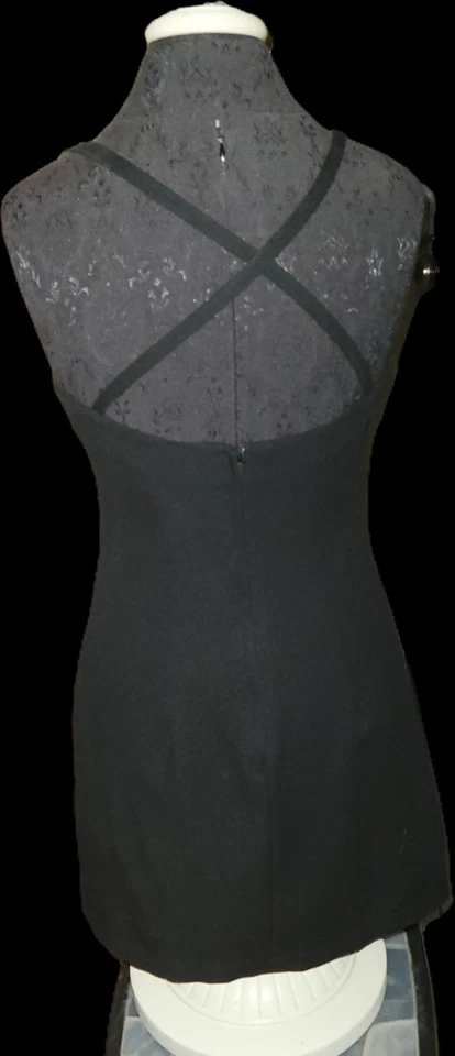 Vestido Xoxo Negro Vintage Años 90 Y2k Talla 7 Foto 2 de 4
