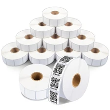 - 1” X 1” Square Direct Thermal Multipurpose Labels for QR Codes, Perforated ...