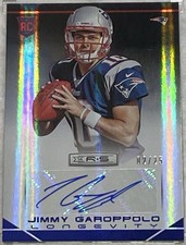 2014 Panini Rookies & Stars Jimmy Garoppolo RC Auto 02/25 Longevity Patriots