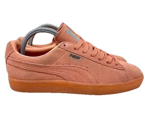 Puma Suede Classic Salmon Pink Sneaker Shoe Womens 8