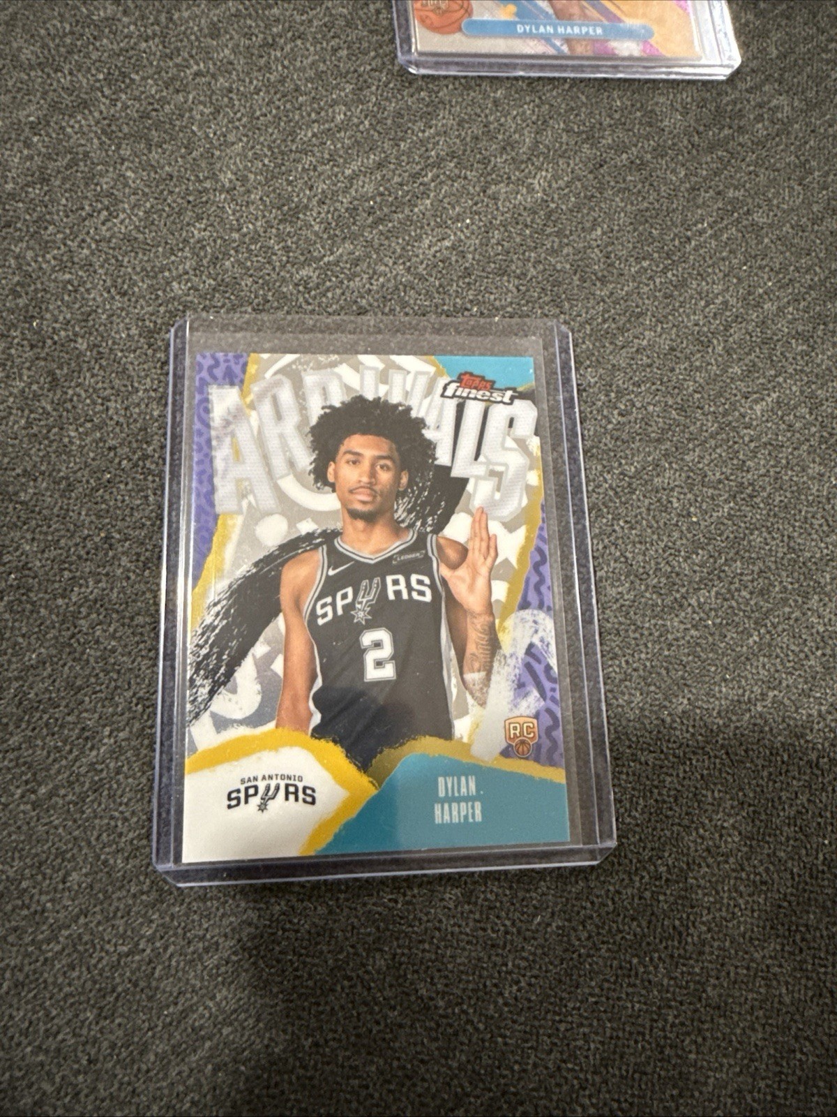 2025-26 Topps Finest Arrivals Dylan Harper Spurs Rookie Insert A-2